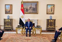 السيسي يؤكد دعم مصر لجهود تحقيق الأمن والاستقرار في الصومال السيسي يؤكد دعم مصر لجهود تحقيق الأمن والاستقرار في الصومال
