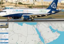 طائرة رومانية تخفي مسارها أثناء نقل ساعر لأرض الصومال طائرة رومانية تخفي مسارها أثناء نقل ساعر لأرض الصومال