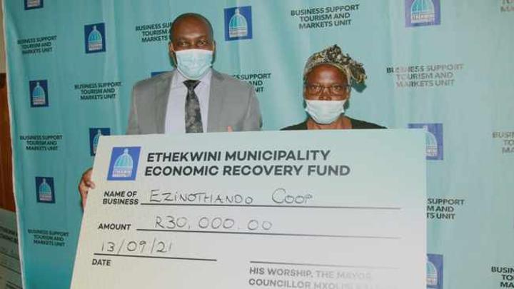Glimmer of hope for small business as eThekwini mayor hands out over R21m in economic relief packages Glimmer of hope for small business as eThekwini mayor hands out over R21m in economic relief packages