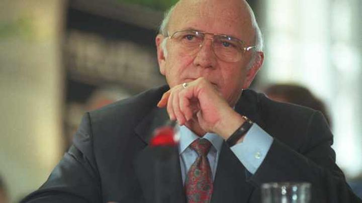 ANC, Speaker pay tribute to De Klerk ANC, Speaker pay tribute to De Klerk