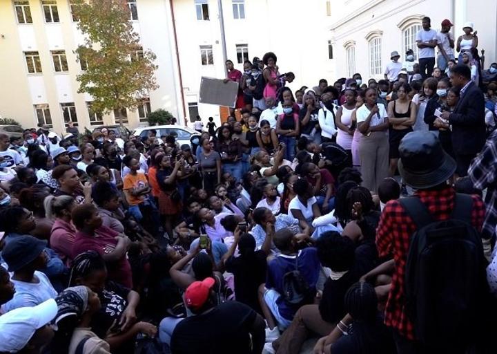 Calls grow for white student's expulsion from Stellenbosch University amid allegedly racist incident Calls grow for white student's expulsion from Stellenbosch University amid allegedly racist incident