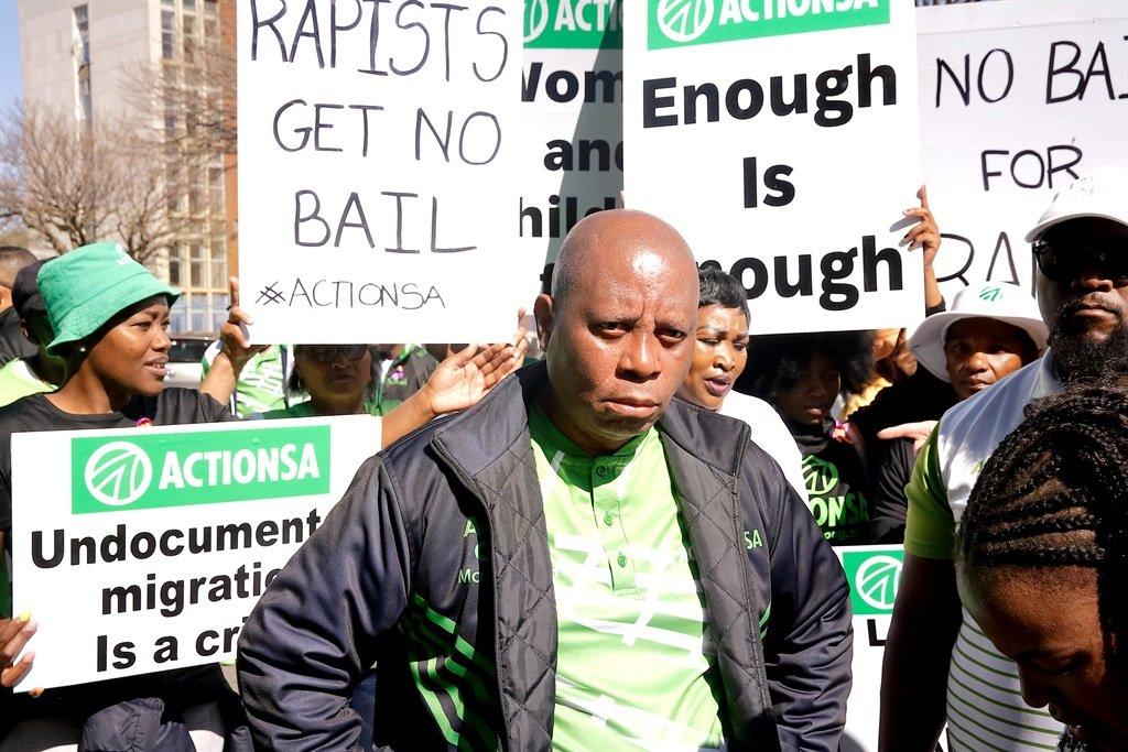 Herman Mashaba leads protest after wife's elderly relative raped and murdered in her home