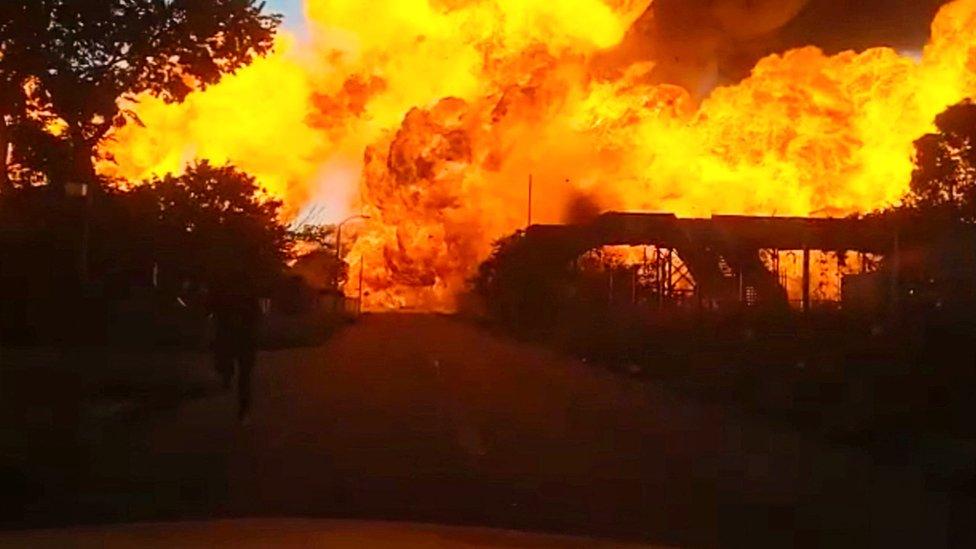 South Africa: Fuel tanker explosion kills at least 15 near hospital South Africa: Fuel tanker explosion kills at least 15 near hospital