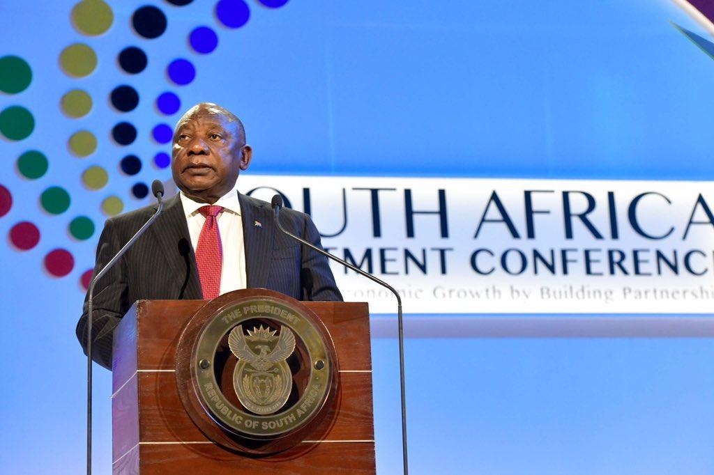 President Cyril Ramaphosa addresses the launch of the Huawei South Africa Innovation Centre President Cyril Ramaphosa addresses the launch of the Huawei South Africa Innovation Centre