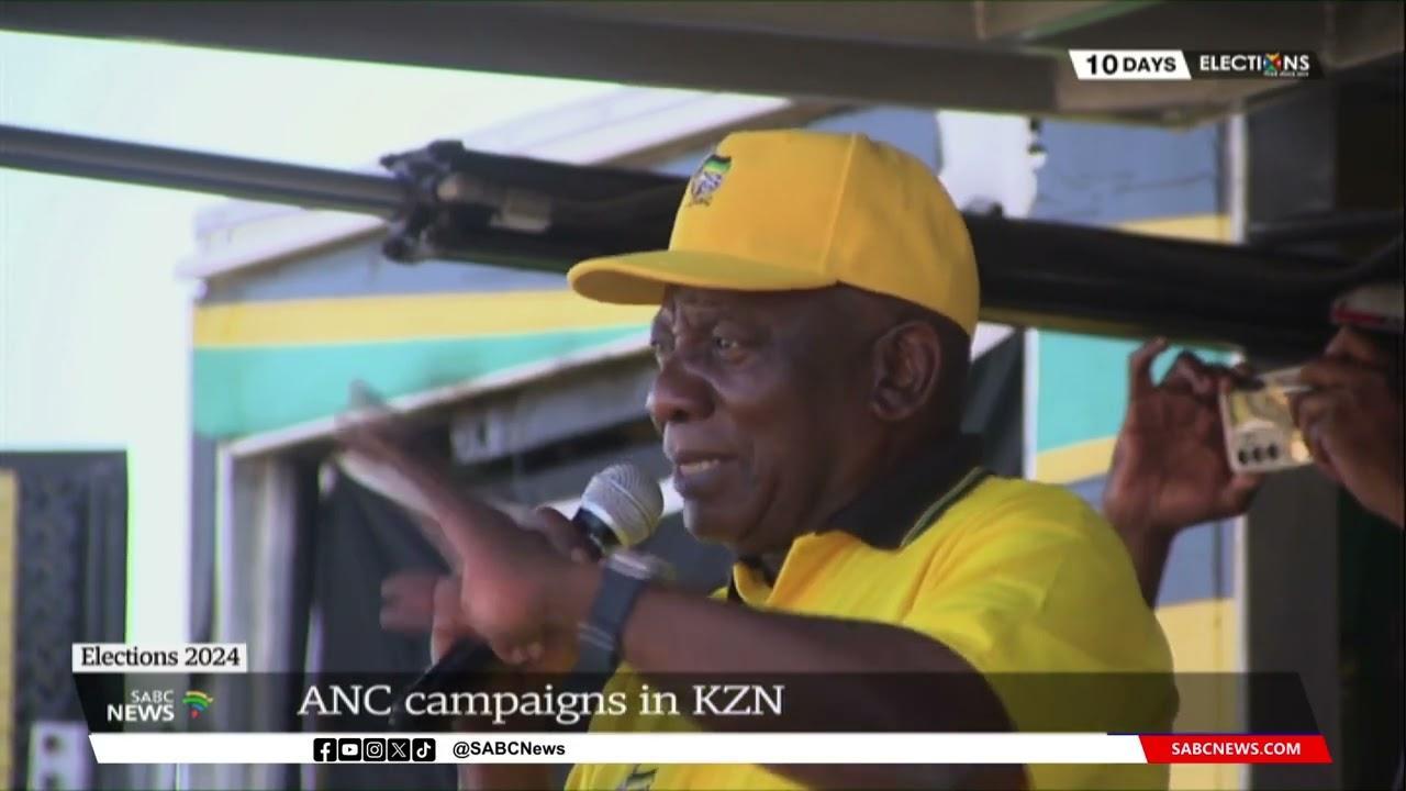 Elections 2024 ANC campaigns in KZN South Africa