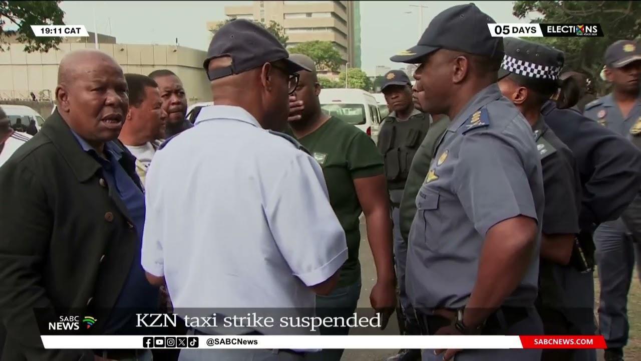 KZN taxi strike suspended - South Africa