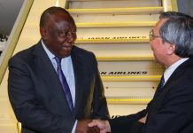 Ramaphosa Arrives in Tokyo for African Development Summit Ramaphosa Arrives in Tokyo for African Development Summit