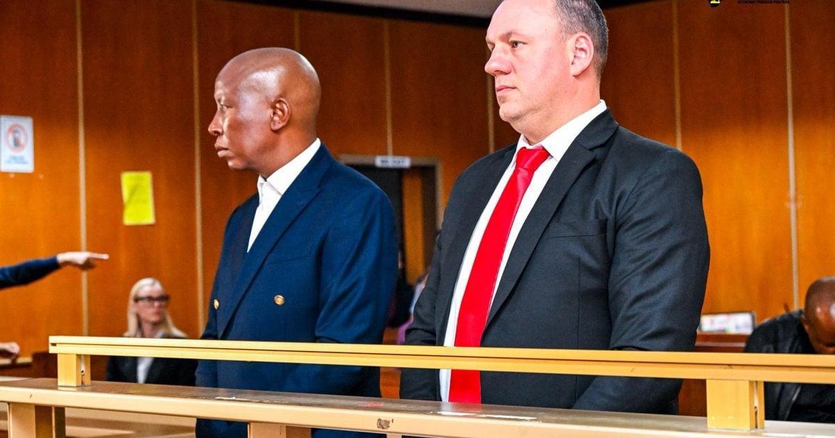 EFF Supporters Await Judgment in Malema Firearm Case EFF Supporters Await Judgment in Malema Firearm Case