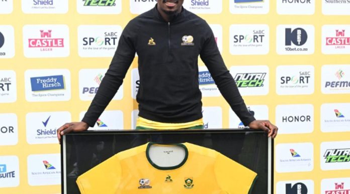 Broos Celebrates Mokoena’s 50th Cap in Bafana Win Broos Celebrates Mokoena's 50th Cap in Bafana Win