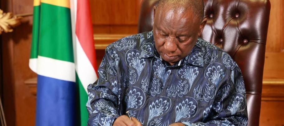 Important new laws sent to Ramaphosa to sign Important new laws sent to Ramaphosa to sign