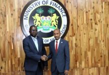 Bangura Hosts Afdb Director to Discuss Big Five Agenda Bangura Hosts Afdb Director to Discuss Big Five Agenda