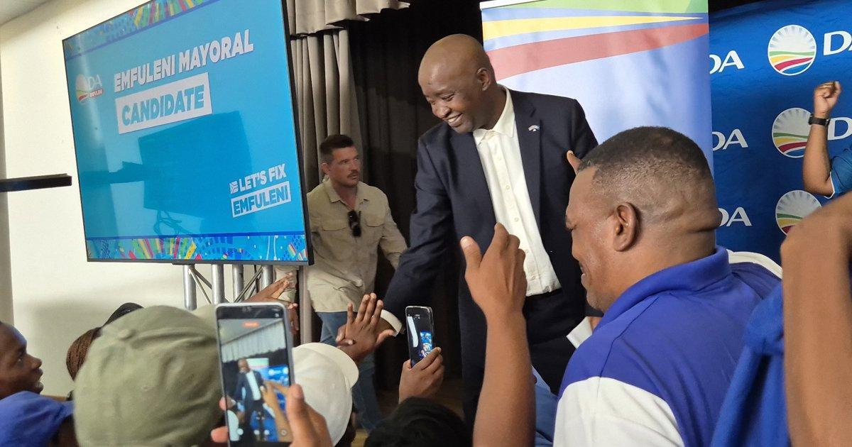 DA names Kingsol Chabalala as mayoral candidate for Emfuleni DA names Kingsol Chabalala as mayoral candidate for Emfuleni