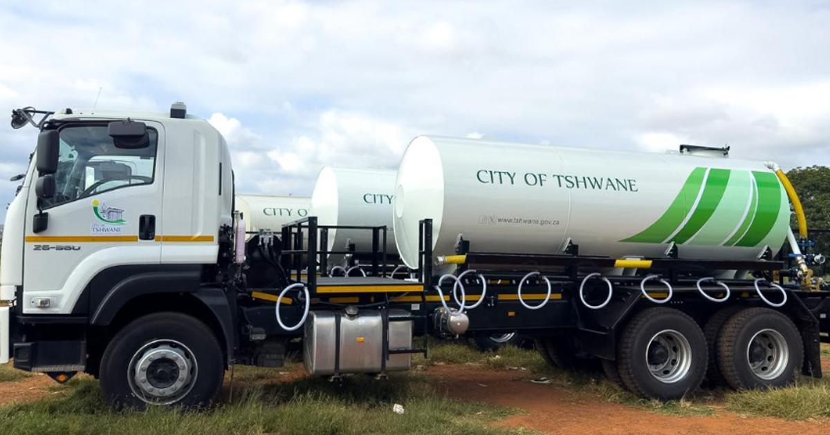 Tshwane Cuts Water Tanker Costs by R12 Million Monthly Tshwane Cuts Water Tanker Costs by R12 Million Monthly