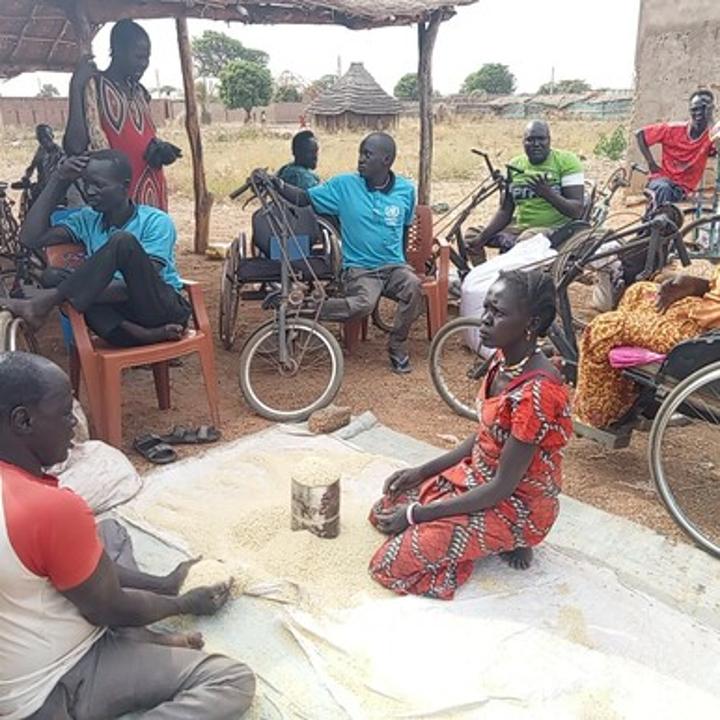 PWDs receive food aid in N. Bahr el Ghazal State PWDs receive food aid in N. Bahr el Ghazal State