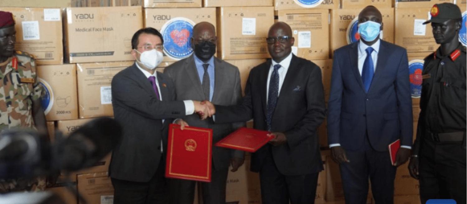 China donates 3-millions face masks to soldiers at cantonment sites. China donates 3-millions face masks to soldiers at cantonment sites.