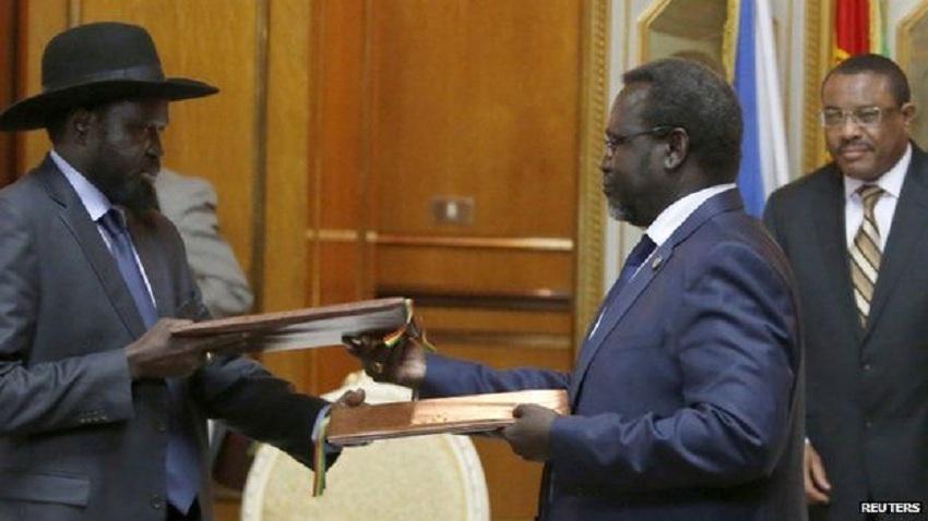 Kiir, Machar agree to graduate unified forces before end of July Kiir, Machar agree to graduate unified forces before end of July