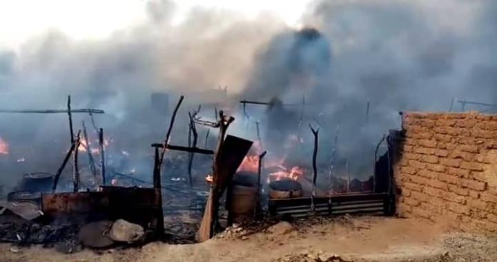 Hundreds homeless in Sudan as police burn camp Hundreds homeless in Sudan as police burn camp