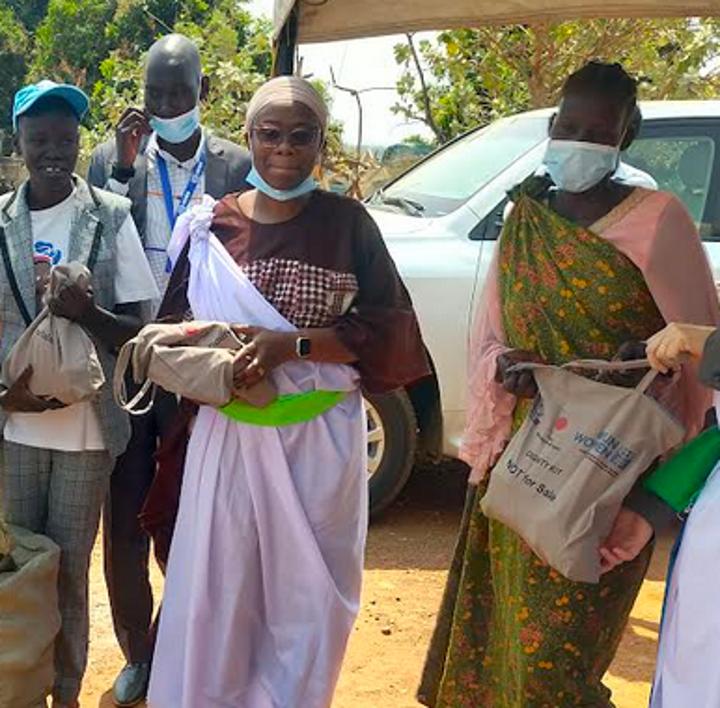 Japan donates dignity kits to women in Juba IDP camp Japan donates dignity kits to women in Juba IDP camp