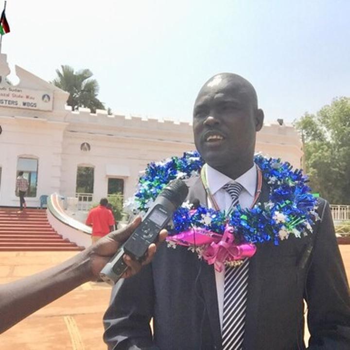 W. Bahr el Ghazal state peace and security advisor takes oath of office W. Bahr el Ghazal state peace and security advisor takes oath of office