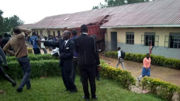 Students die after lorry rams into Uganda classroom Students die after lorry rams into Uganda classroom