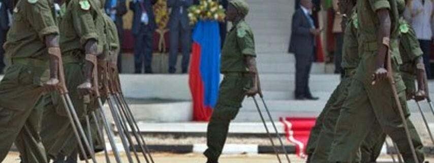Wounded soldiers storm finance ministry, protest unpaid allowances Wounded soldiers storm finance ministry, protest unpaid allowances