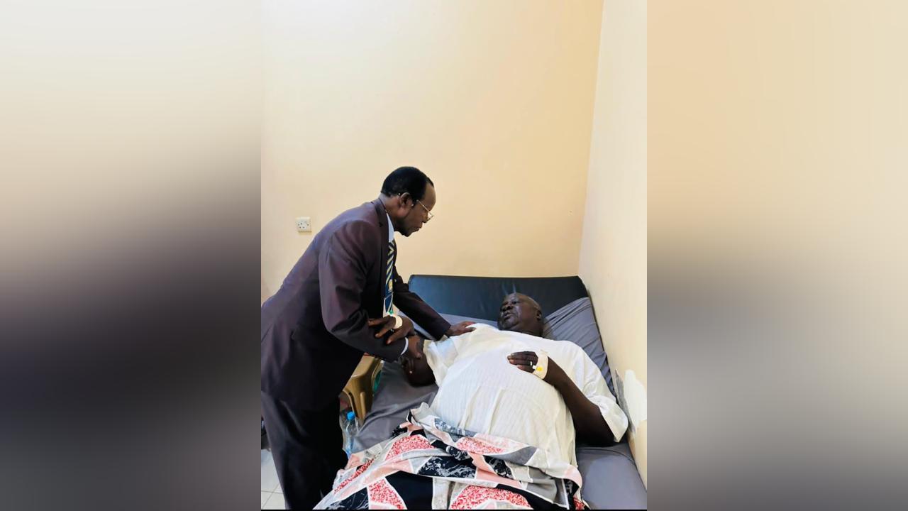 VP Wani Igga visits wounded Lobonok chief VP Wani Igga visits wounded Lobonok chief