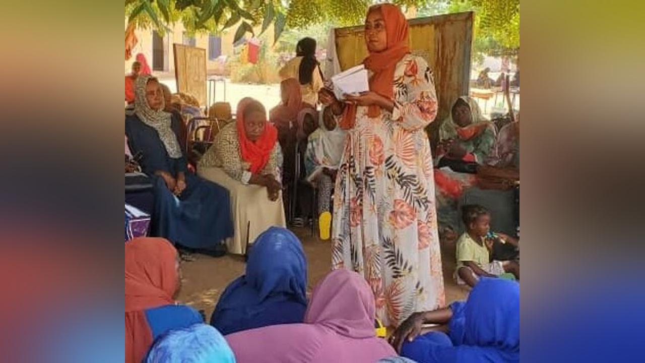 IDP women receive mental health support in El Fasher IDP women receive mental health support in El Fasher