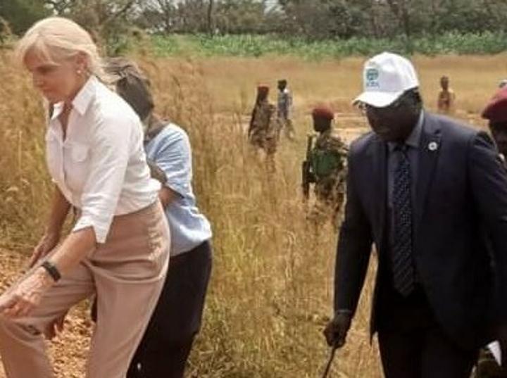 Norwegian ambassador inspects projects in Tonj South Norwegian ambassador inspects projects in Tonj South