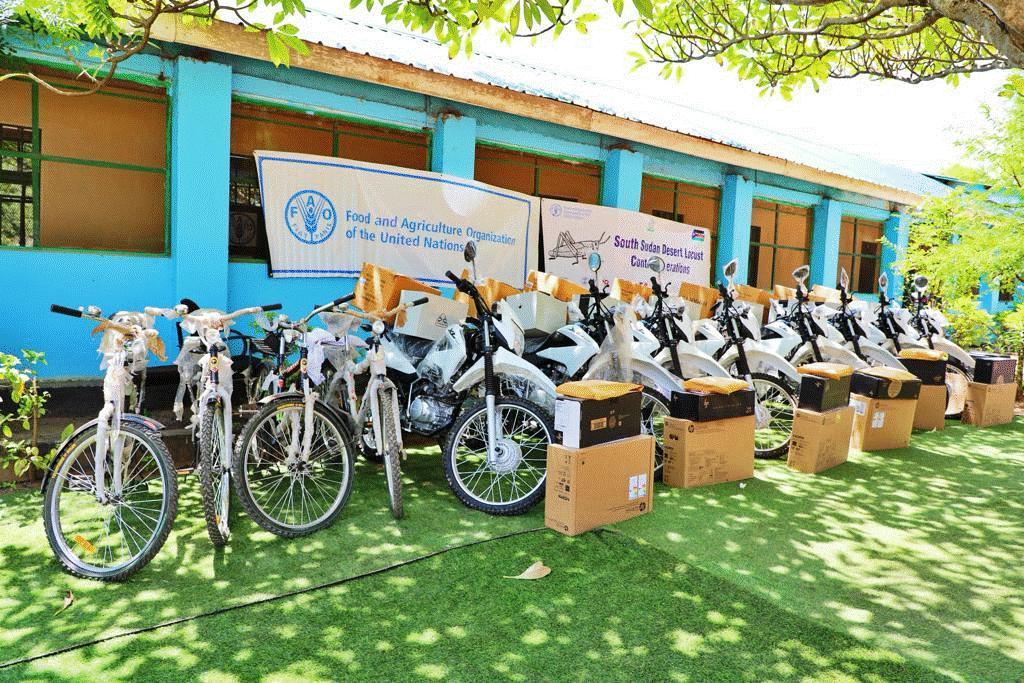 CES agriculture ministry receives FAO motorbikes, gadgets donation CES agriculture ministry receives FAO motorbikes, gadgets donation