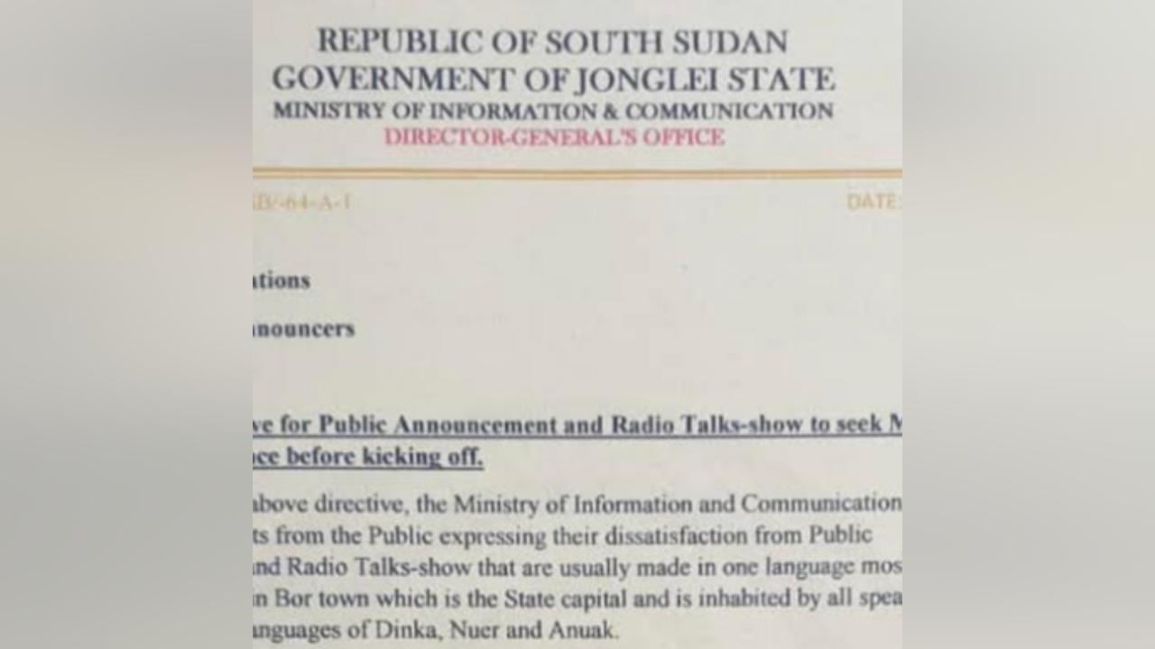 Bor journalists, activists irked by order to seek approval before broadcasts Bor journalists, activists irked by order to seek approval before broadcasts