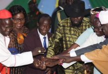 Kiir hosts state dinner, calls for peace ahead of elections Kiir hosts state dinner, calls for peace ahead of elections