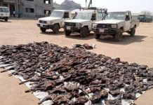 Vehicles Seized with Bush Meat on Juba-Bor Highway Vehicles Seized with Bush Meat on Juba-Bor Highway