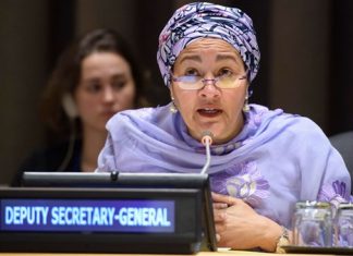 نائبة الأمين العام للأمم المتحدة تصل السودان أمينة جين محمد، نائبة الأمين العام للأمم المتحدة