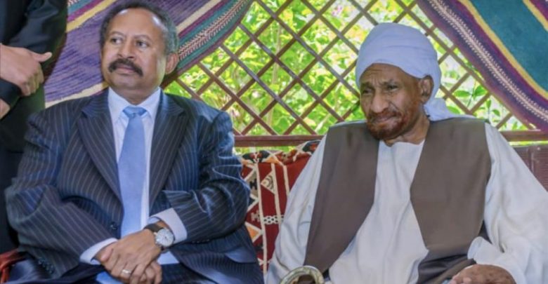 المهدي: سنعارض الحكومة الانتقالية ونسعى الى اسقاطها اذا لم تتراجع عن التطبيع مع اسرائيل