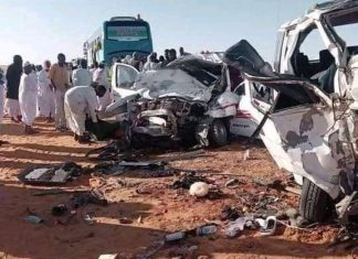 حادث مروع يودي بحياة 8 أشخاص بمنطقة الدبة بالشمالية حادث مروع يودي بحياة 8 أشخاص بمنطقة الدبة بالشمالية