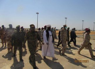 وفد مشترك من السيادي والجبهة الثورية في الجنينة وفد مشترك من السيادي والجبهة الثورية في الجنينة