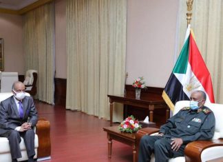 البرهان يلتقي وكيل الأمين العام للأمم المتحدة للدعم الميداني البرهان يلتقي وكيل الأمين العام للأمم المتحدة للدعم الميداني