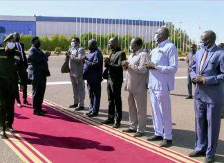 نائب رئيس جمهورية جنوب السودان يختتم زيارته للبلاد نائب رئيس جمهورية جنوب السودان يختتم زيارته للبلاد
