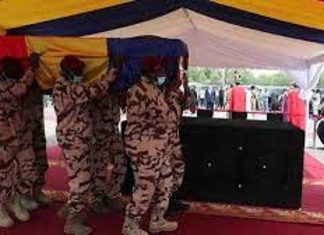 تشاد تودع ديبي بحضور ماكرون وزعماء أفارقة من 11 دولة تشاد تودع ديبي بحضور ماكرون وزعماء أفارقة من 11 دولة