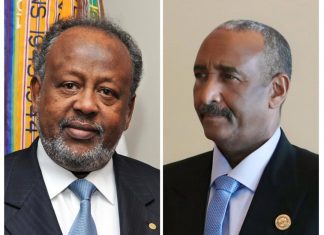 “بمناسبة إعادة إنتخابه لولاية رئاسية جديدة”..البرهان يهنئ رئيس جيبوتي “بمناسبة إعادة إنتخابه لولاية رئاسية جديدة”..البرهان يهنئ رئيس جيبوتي