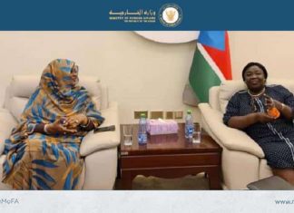 وزيرة الخارجية تلتقي نظيرتها في جنوب السودان بجوبا وزيرة الخارجية تلتقي نظيرتها في جنوب السودان بجوبا