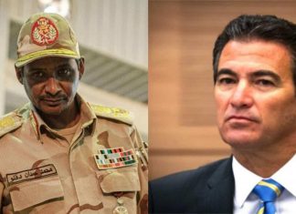 تقرير: غضب في السودان من اتصالات إسرائيلية مع حميدتي تقرير: غضب في السودان من اتصالات إسرائيلية مع حميدتي