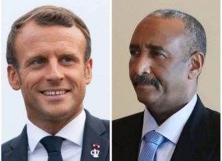 البرهان يبعث برسالة إلى الرئيس الفرنسي البرهان يبعث برسالة إلى الرئيس الفرنسي