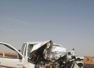 مصرع سبعة اشخاص في حادث مروري بمنطقة القولد مصرع سبعة اشخاص في حادث مروري بمنطقة القولد