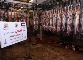 الأوقاف الكويتية توزع لحوم الأضاحي على 3820 أسرة في السودان الأوقاف الكويتية توزع لحوم الأضاحي على 3820 أسرة في السودان