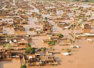 السيول تقطع طريق ابوحجار السيول تقطع طريق ابوحجار