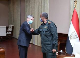 رئيس مجلس السيادة يلتقي مدير مكتب أفريقيا جنوب الصحراء والساحل بوزارة الخارجية الألمانية رئيس مجلس السيادة يلتقي مدير مكتب أفريقيا جنوب الصحراء والساحل بوزارة الخارجية الألمانية