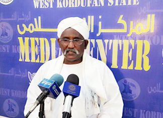 والي غرب كردفان: على “الفلول” أن لا يحلمون بعودة المؤتمر الوطني المحلول والي غرب كردفان: على “الفلول” أن لا يحلمون بعودة المؤتمر الوطني المحلول
