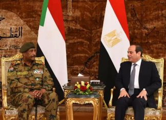 وول ستريت جورنال: “السيسي” طمأن البرهان خلال رحلة سرية للقاهرة بقيادة الانقلاب وول ستريت جورنال: “السيسي” طمأن البرهان خلال رحلة سرية للقاهرة بقيادة الانقلاب