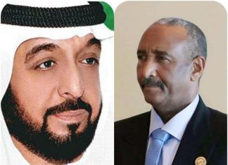 البرهان يبعث ببرقية تهنئة لرئيس دولة الإمارات البرهان يبعث ببرقية تهنئة لرئيس دولة الإمارات